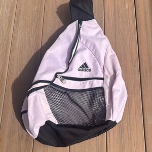 Adidas Pink and Black Sling Bag